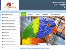 Tablet Screenshot of melbournebirdvet.com